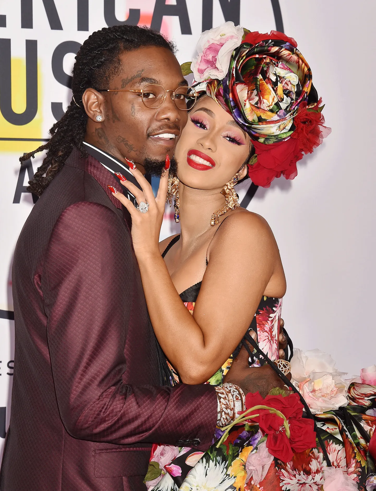 Offset ja Cardi B Ameerika Muusika auhindade galal 2018.