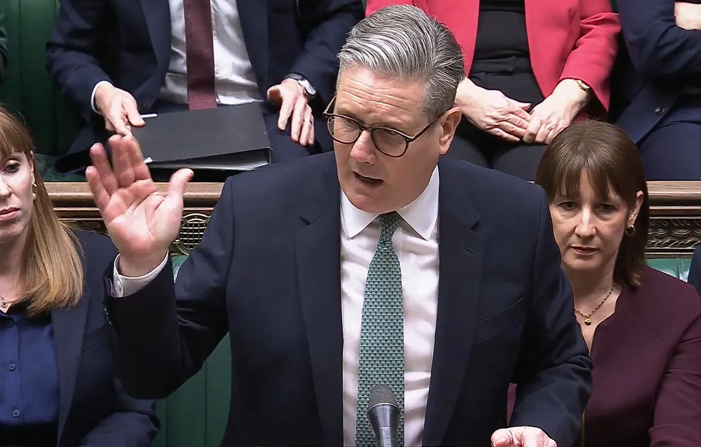 Briti peaminister Keir Starmer parlamendis. 25. veebruar 2025.