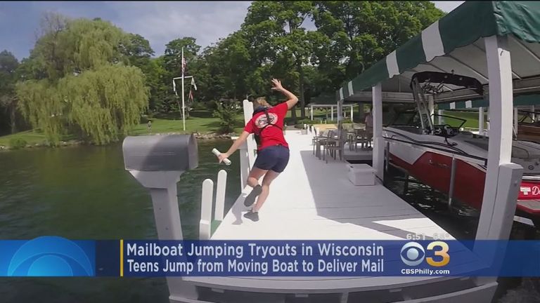 USA Wisconsini Geneva järvel tegutsevad hüppavad postiljonid