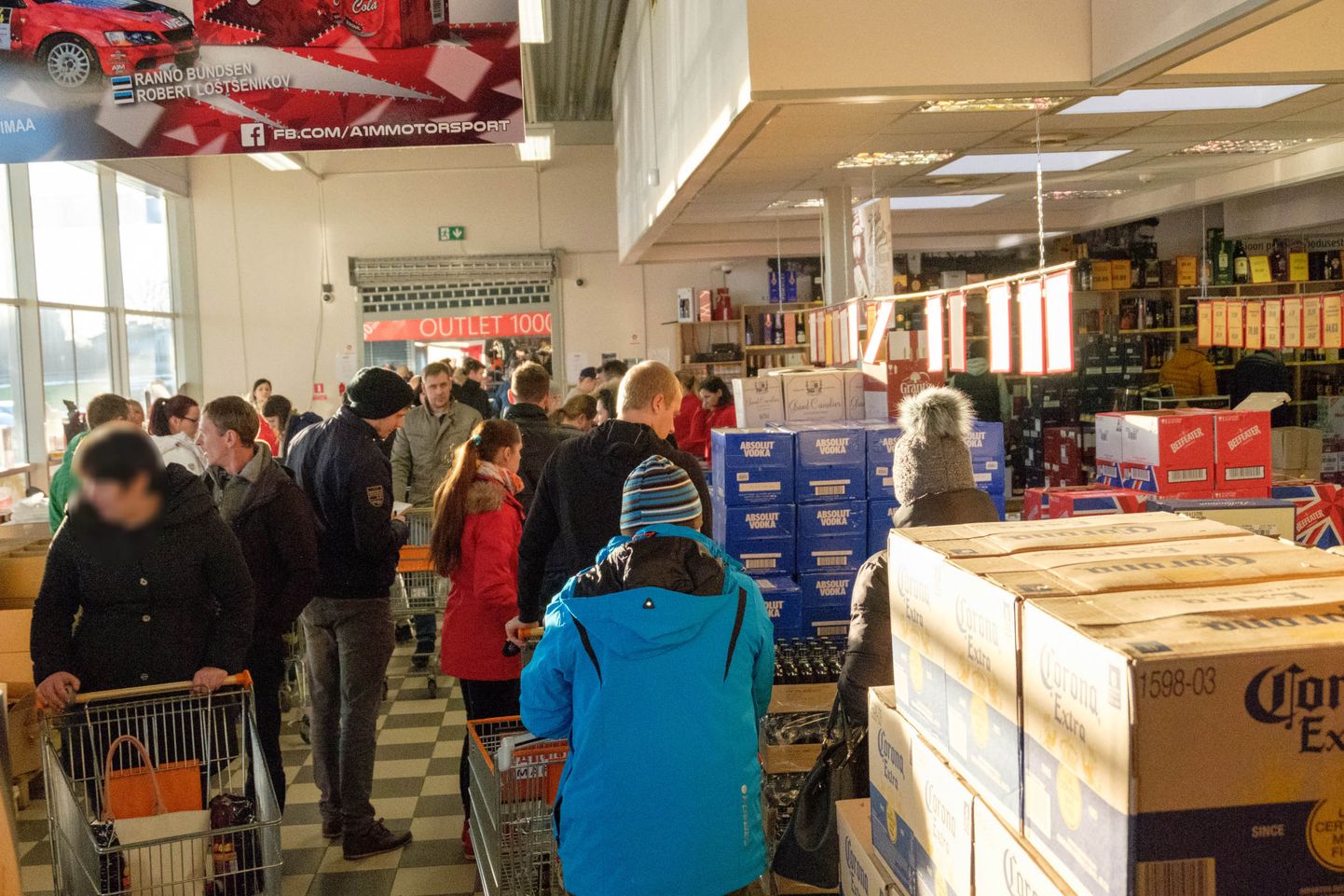 Alko 1000 Market alkopood Eesti-Läti piiril