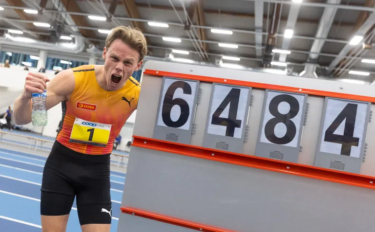 Võistluse järel kuvati tabloole Euroopa rekordit tähistavad 6484 punkti. Lähimat jälitajat Rasmus Rooslehte edestas Sander Skotheim 544 silmaga!