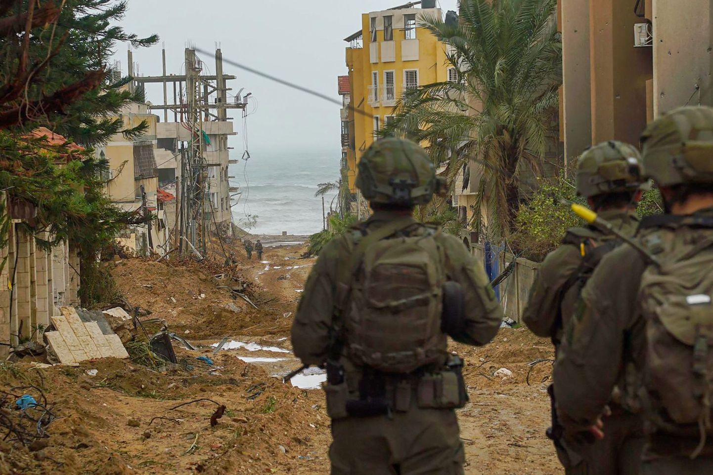 Izraēlas karavīri Gazā.
