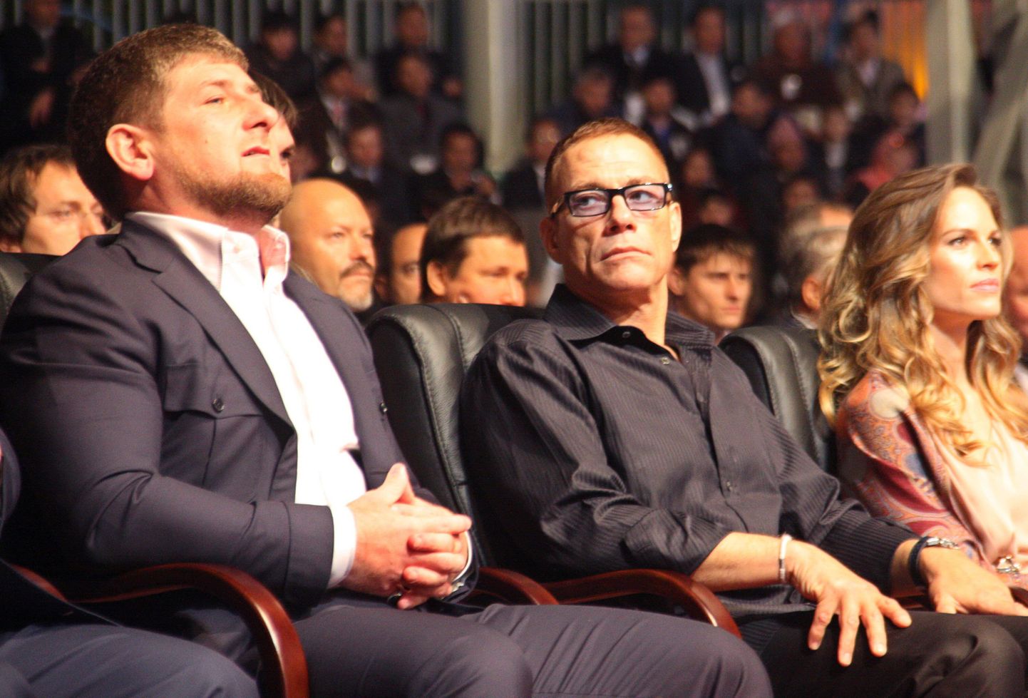 Ramzan Kadõrov,Jean-Claude Van Damme ja Hilary Swank