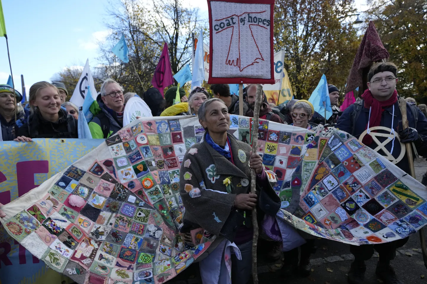 Kliimaaktivistid Glasgow's enne ÜRO kliimatippkohtumise COP26 algust.