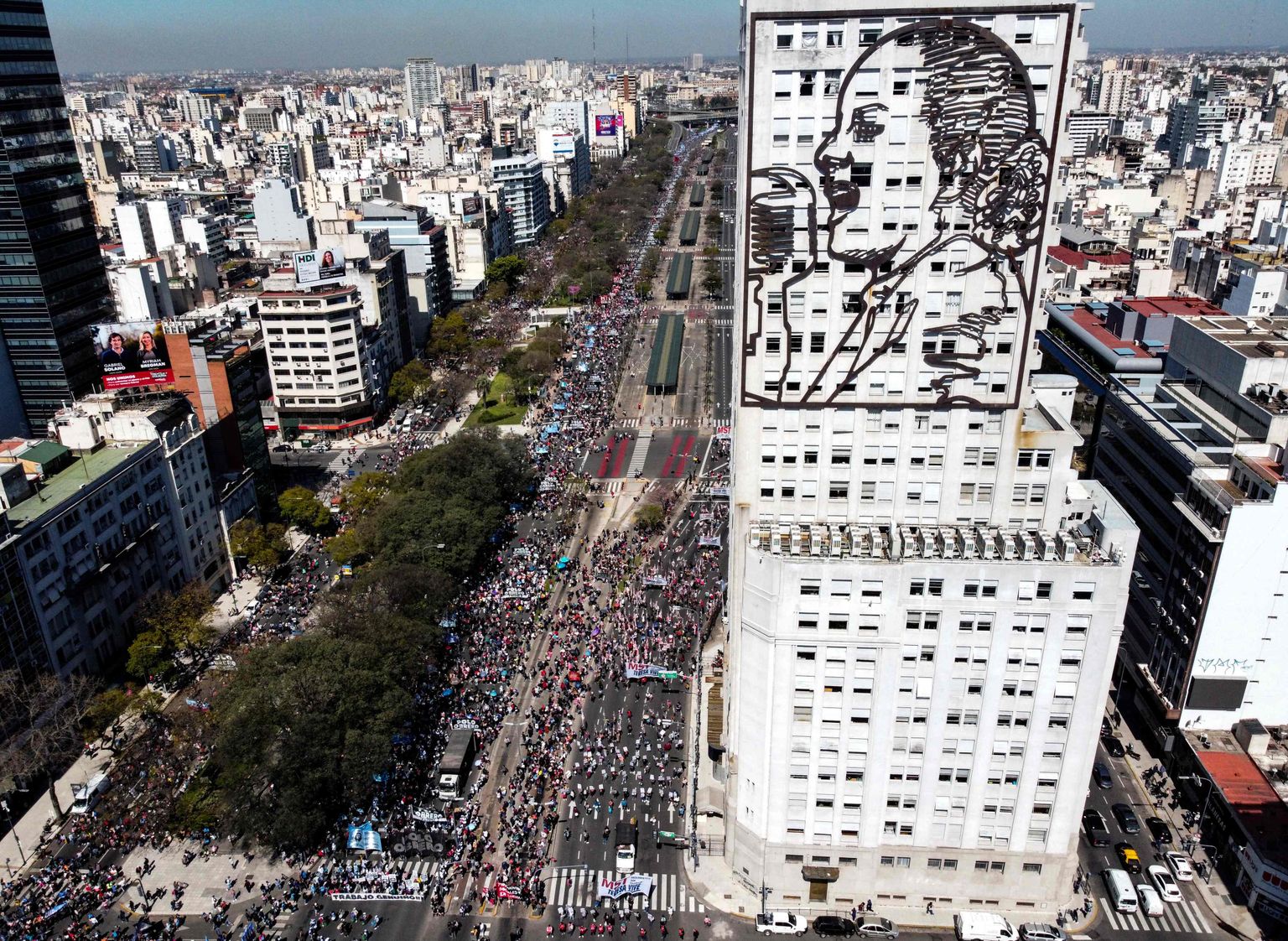 Meeleavaldajad Buenos Aireses.