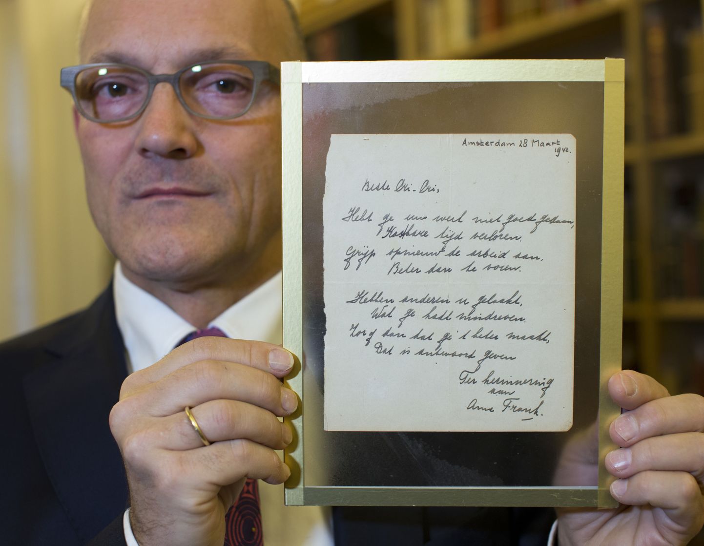 140 000 euro eest müüdud Anne Franki poeem.