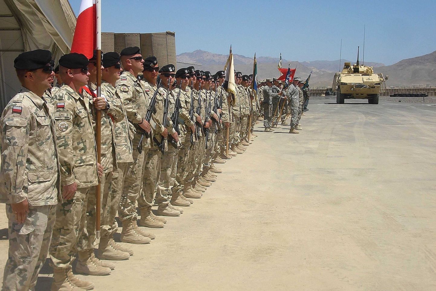 Poola sõdurid Ghazni baasis Afganistanis.