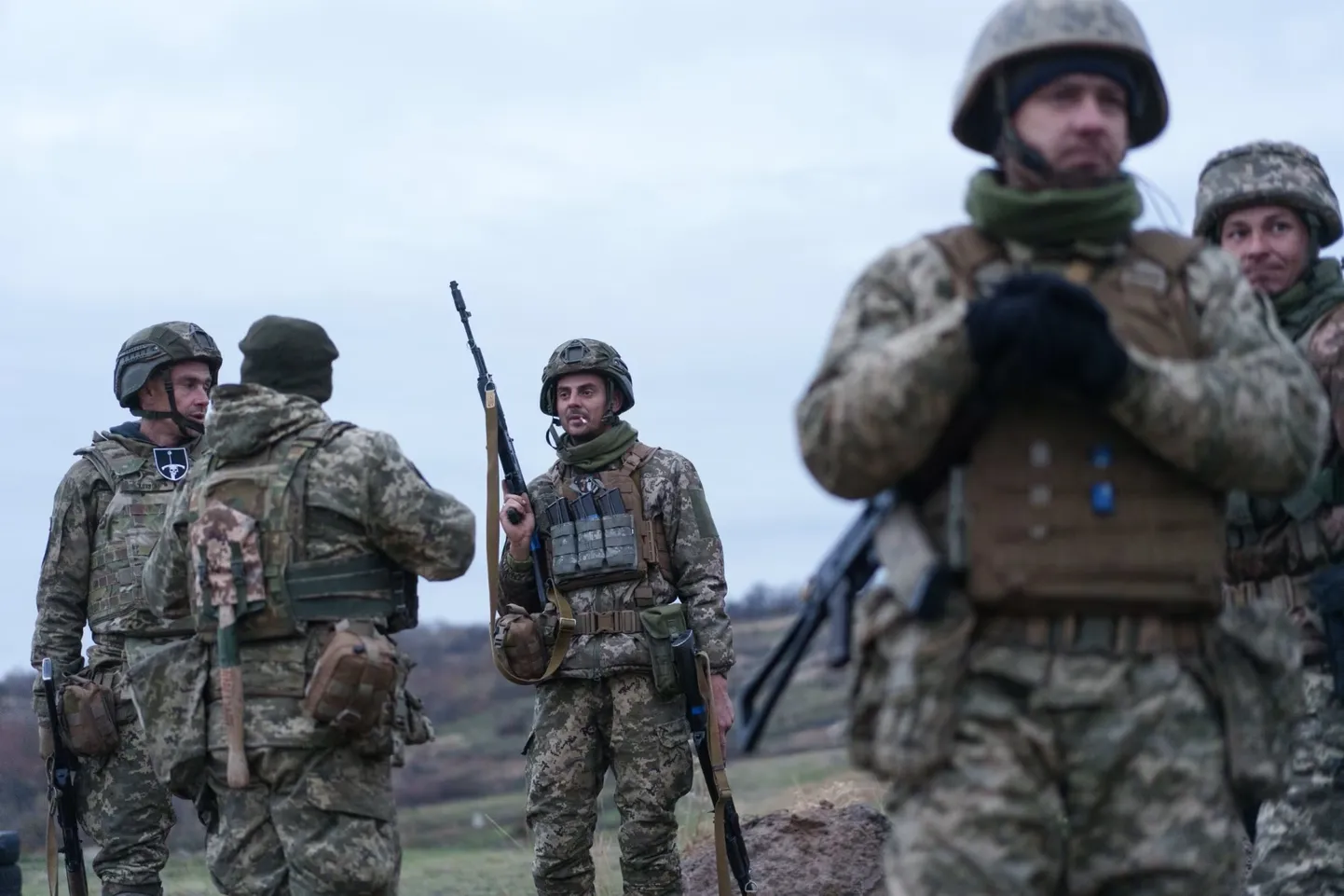 Украинские военные.