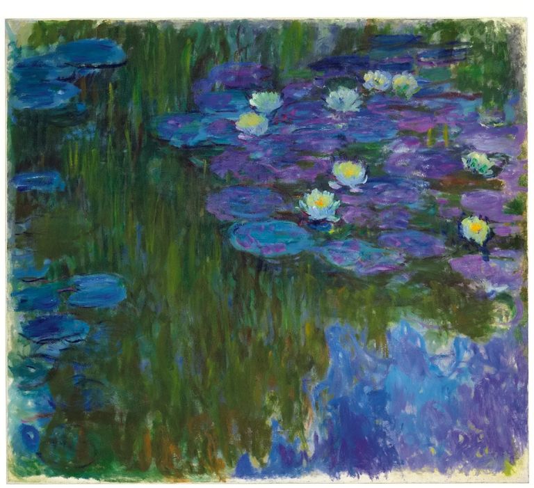 Claude Monet maal «Nymphéas en fleur»
