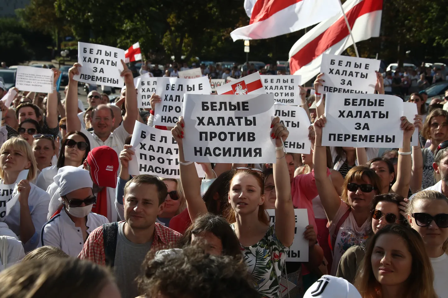 Протесты в Минске.