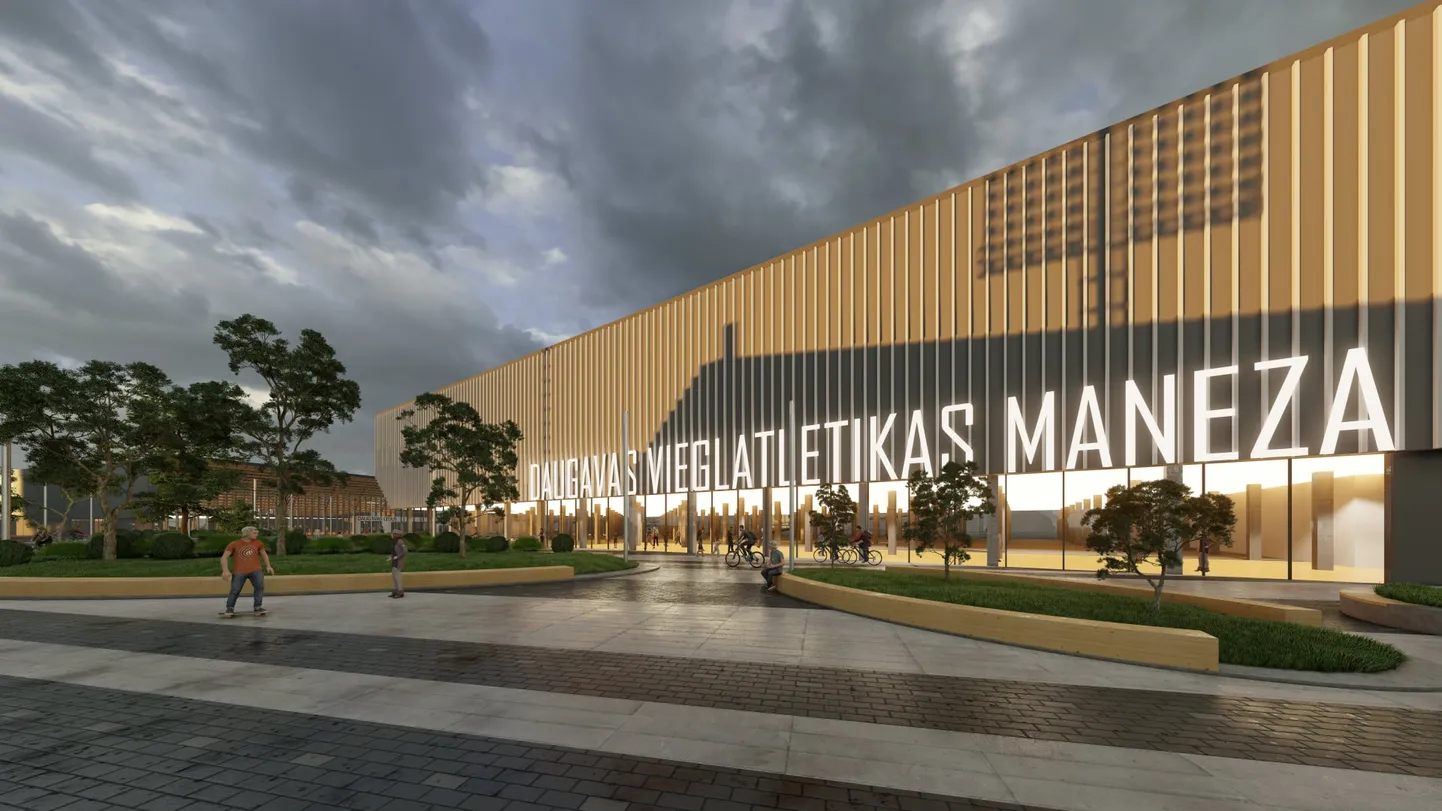 Daugavas stadiona vieglatlētikas manēžas makets