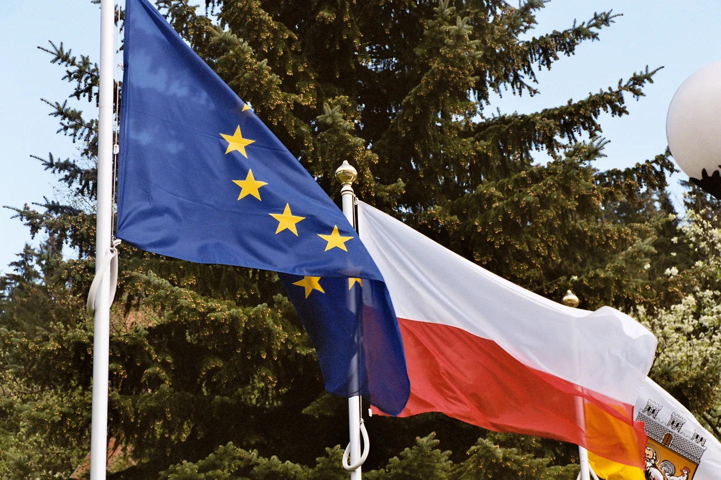 Euroopa Liidu ja Poola lipp. Foto on illustratiivne.
