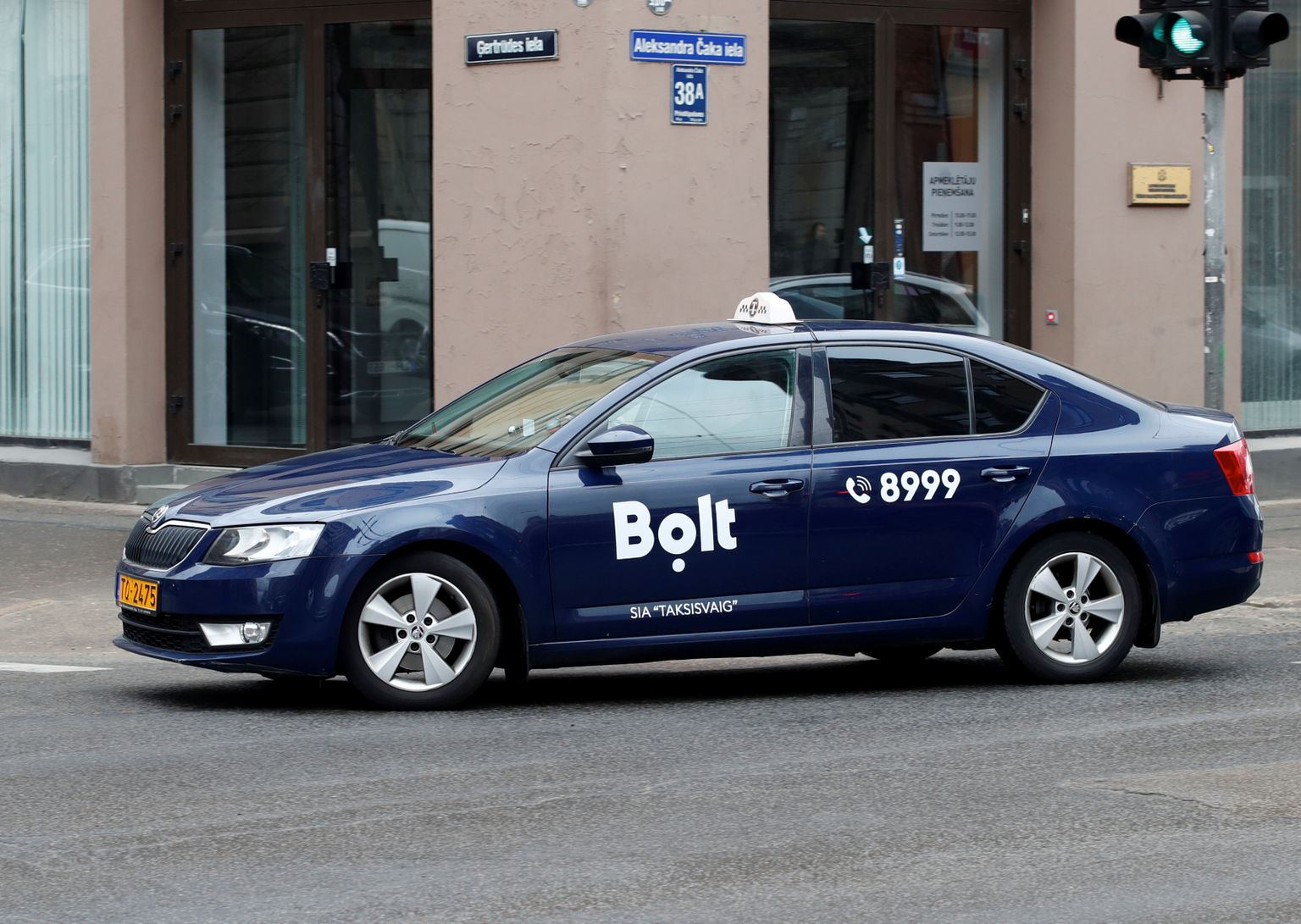 Bolt has become the dominant player on the Latvian taxi market.
