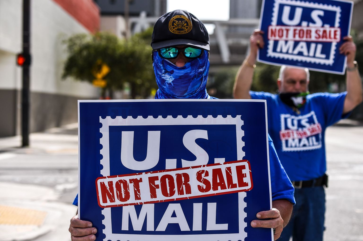 Meeleavaldus USA postiteenistuse toetuseks Miamis.