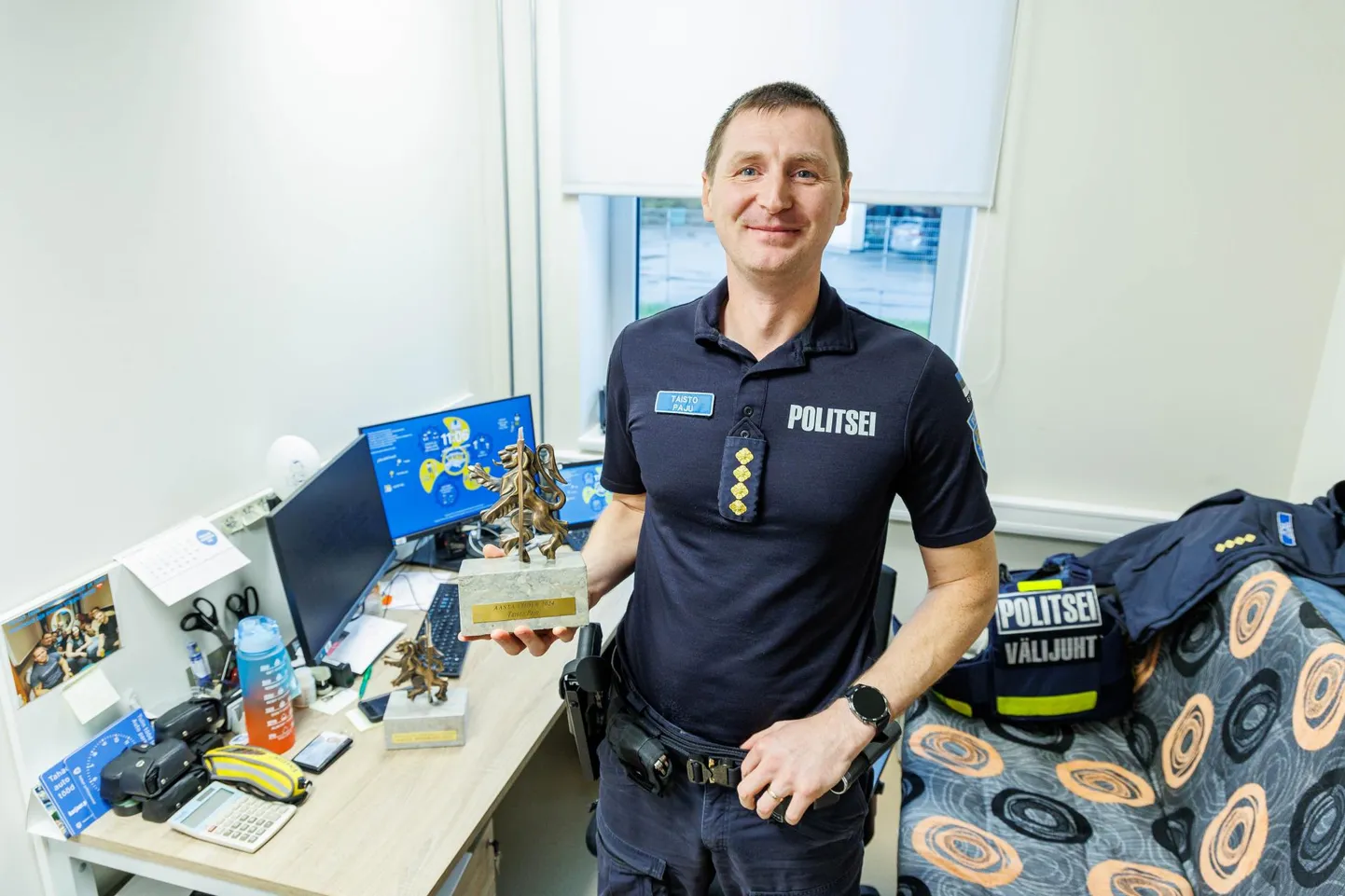 Nüüdseks 17 aastat politseis töötanud Taisto Paju tunnistab, et pole selle aja jooksul kordagi mõelnud sellest ametist loobumisele.