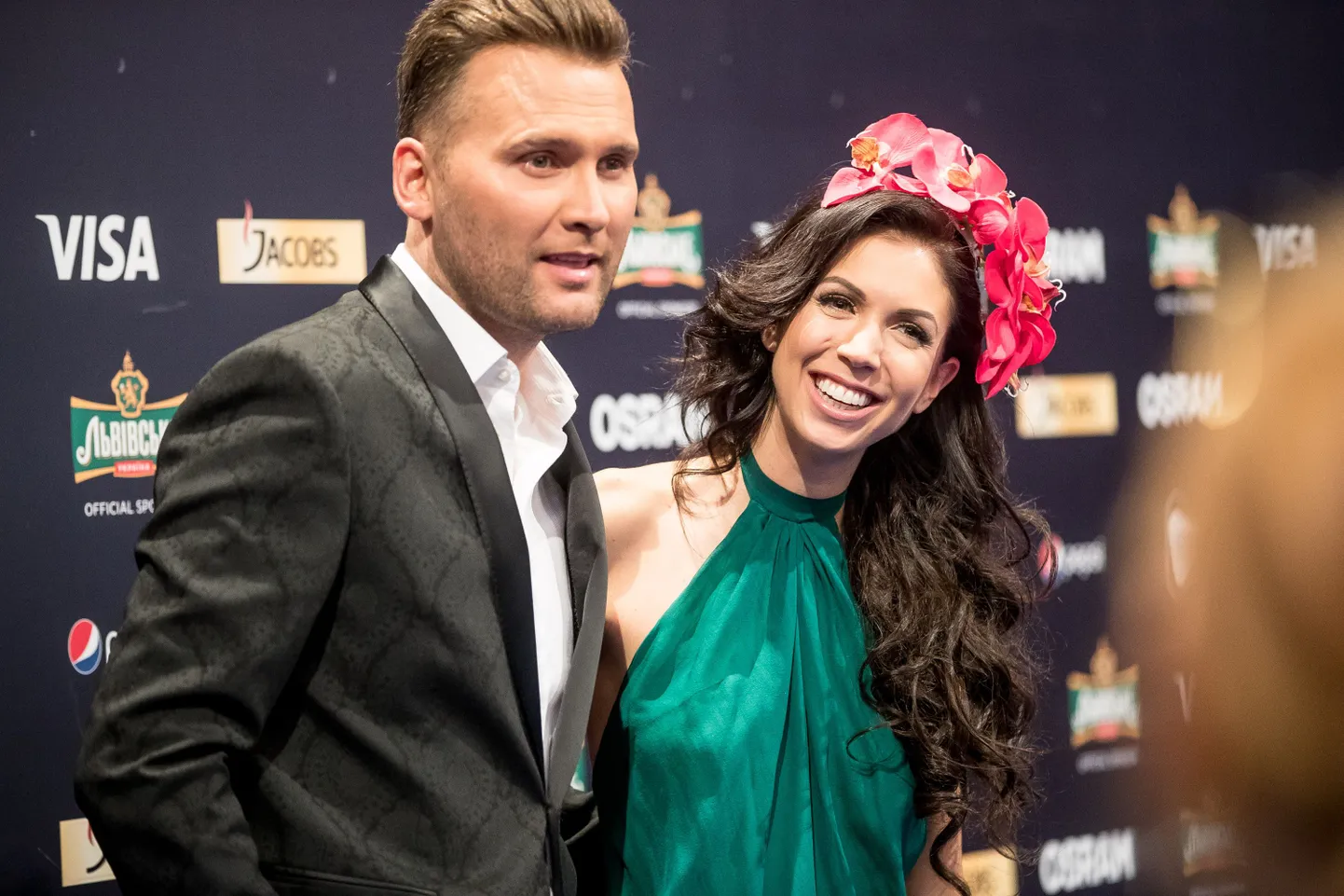 Koit Toome ja Laura Põldvere pressikonverents pärast Eurovisiooni proovi.