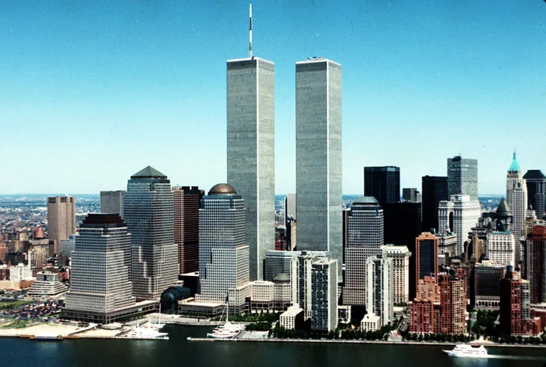 New Yorgi Maailma Kaubanduskeskuse kaksiktornid 1980. aastatel