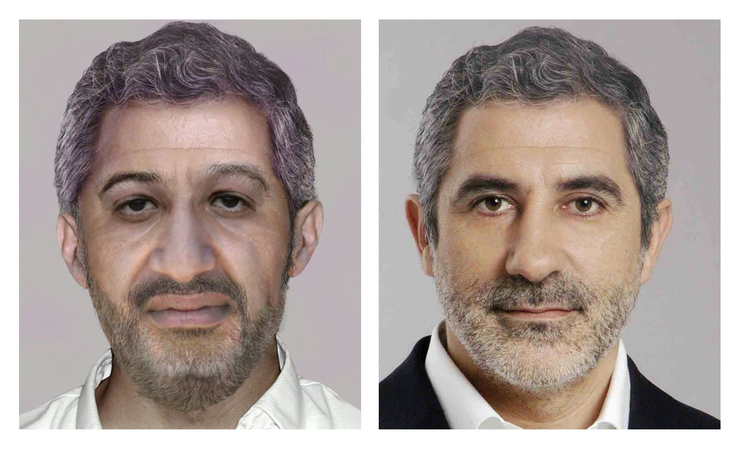 FBI loodud arvutipilt Osama bin Ladenist ning Hispaania parlamendisaadik, kelle fotot kasutati bin Ladeni pildi loomiseks