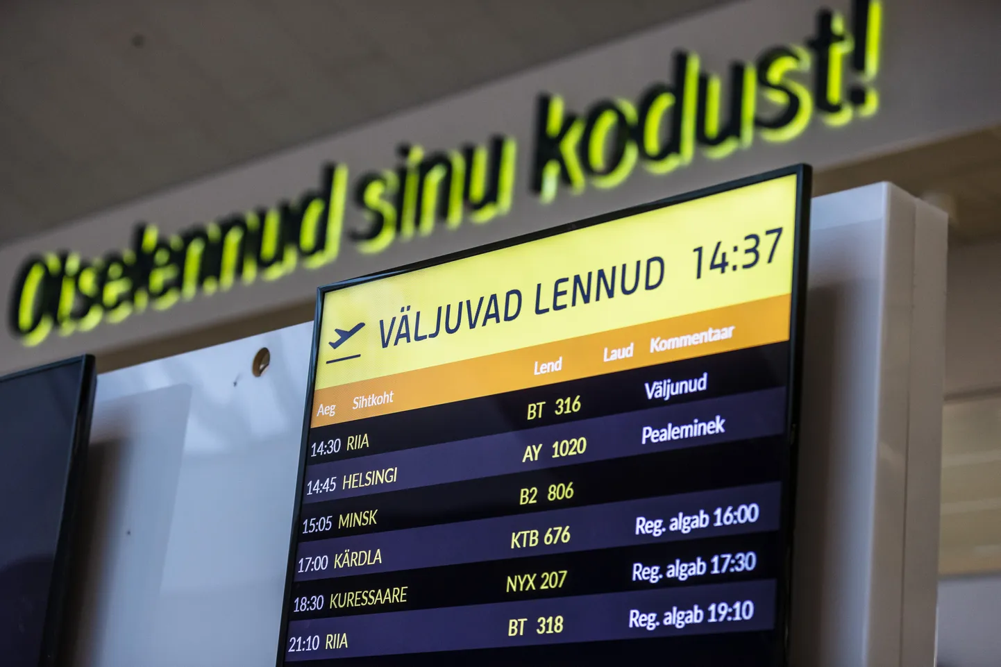 Tallinna Lennujaam. Pilt on illustreeriv.