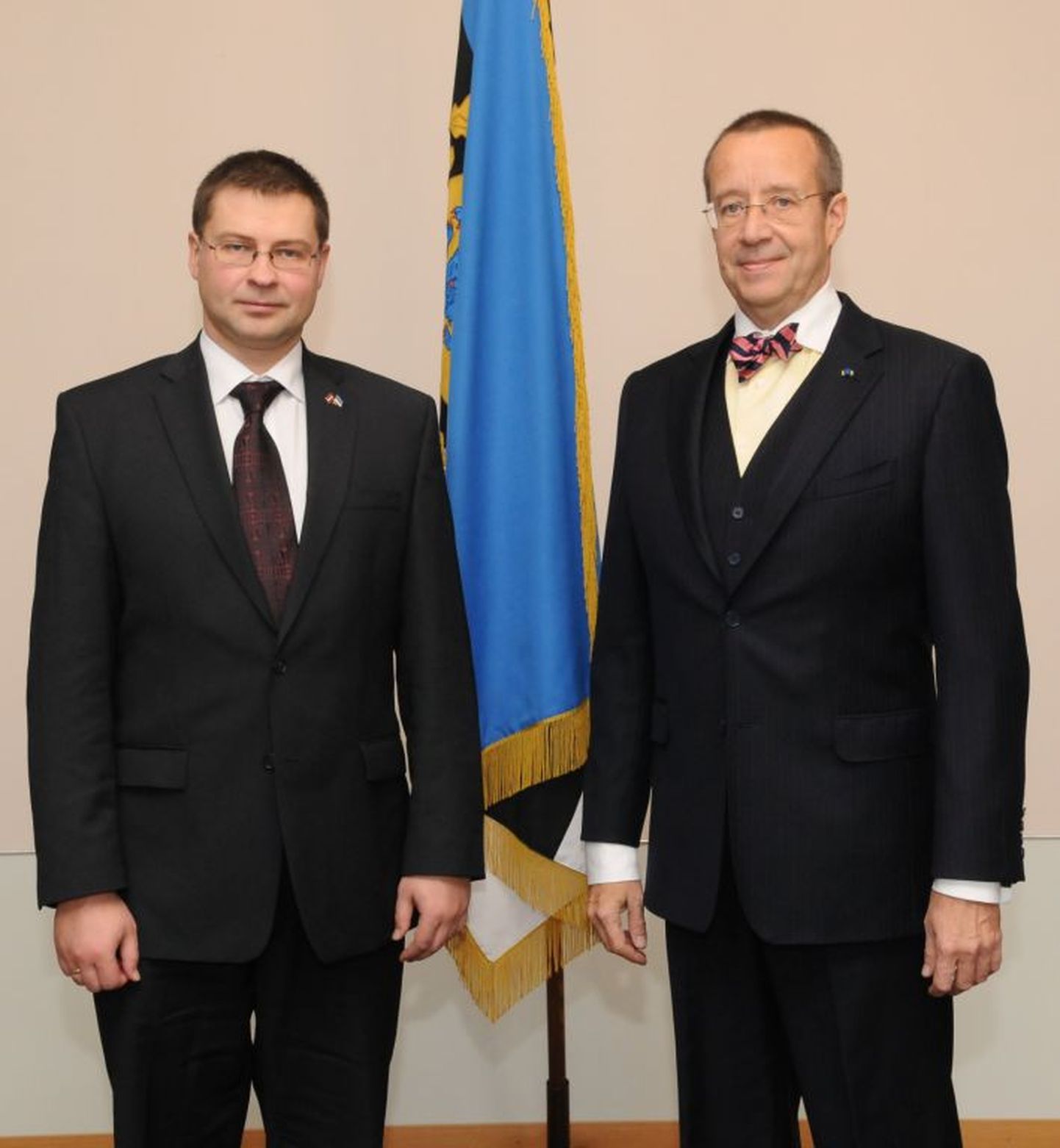 Valdis Dombrovskis ja Toomas Hendrik Ilves.