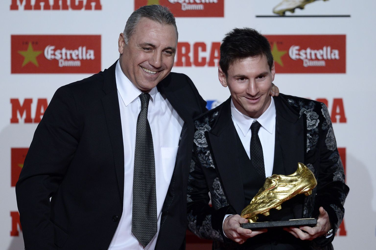 Hristo Stoichkov (vasakul) ja Lionel Messi.