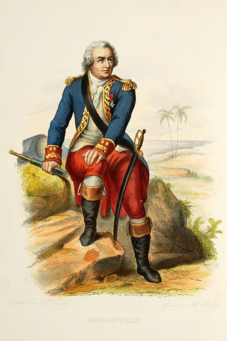 Prantsuse meresõitja Louis Antoine de Bougainville avastas 1767 saare, millele andis enda järgi nimeks Bougainville
