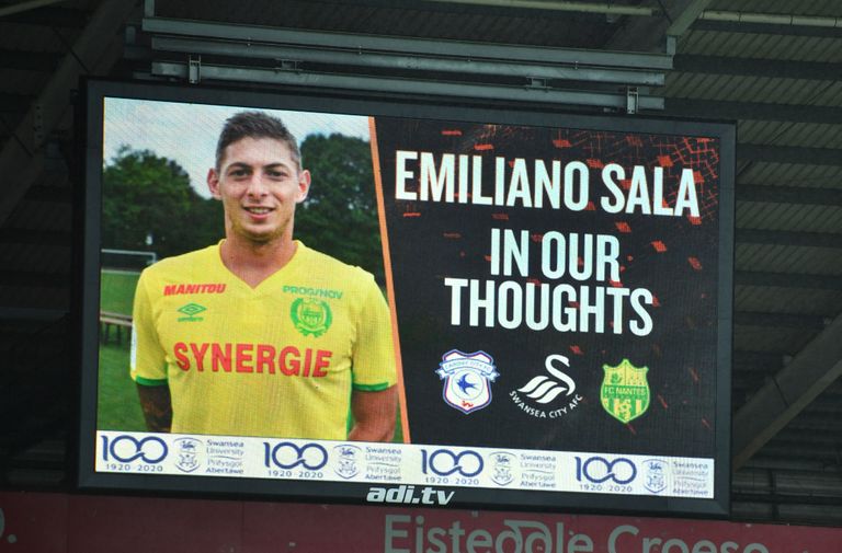 Emiliano Sala mälestamine Cardiffis