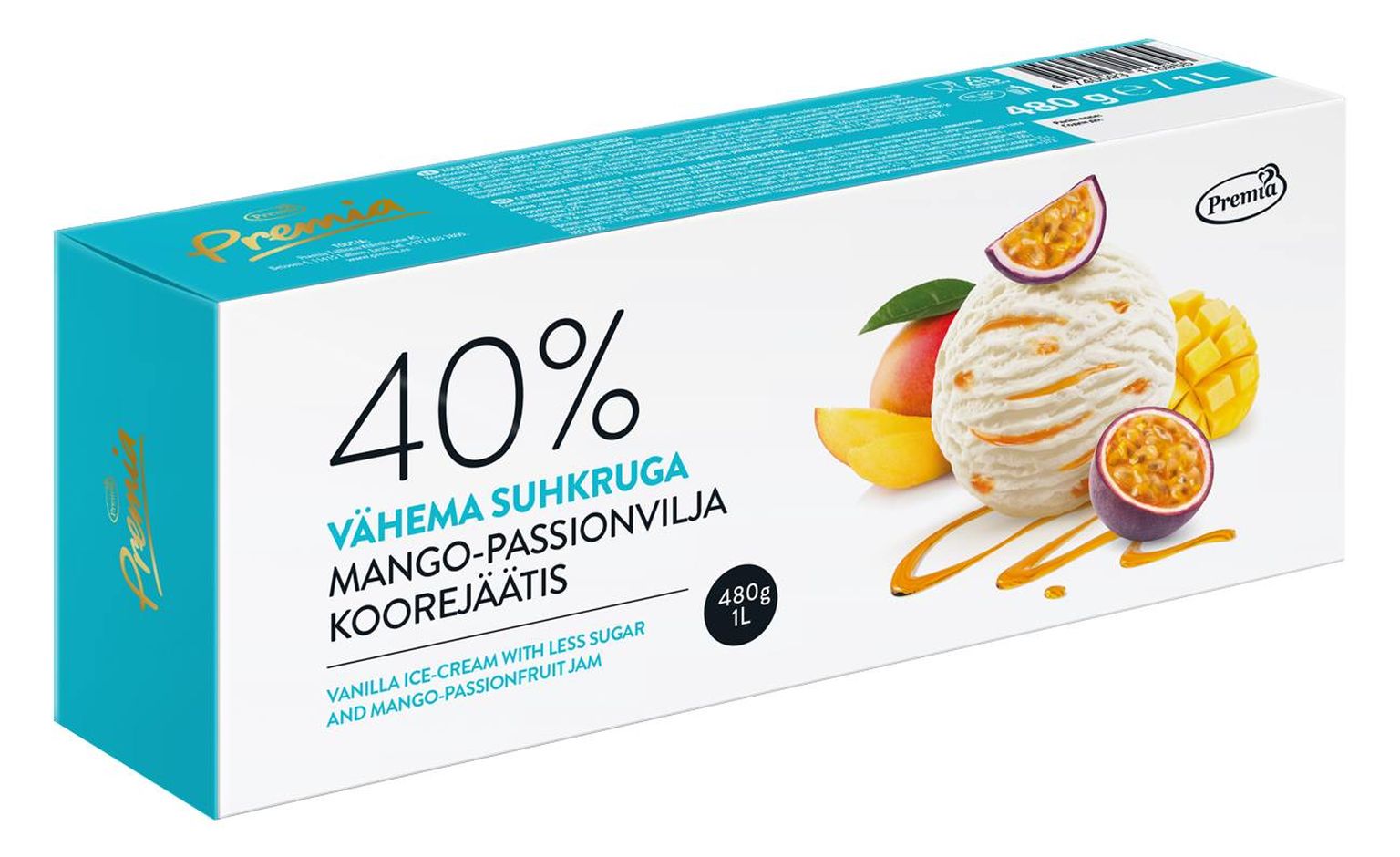 Eesti Parim Toiduaine 2020 on Premia mango-passionvilja koorejäätis, mis pälvis Toiduliidu konkursil ka parima magustoidu hõbemärgi.