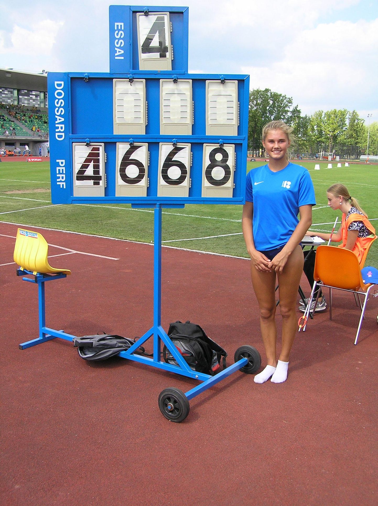 Jane Roosimägi võitis Lätis uue isikliku rekordiga tütarlaste U-16 vanuseklassi odaviske.