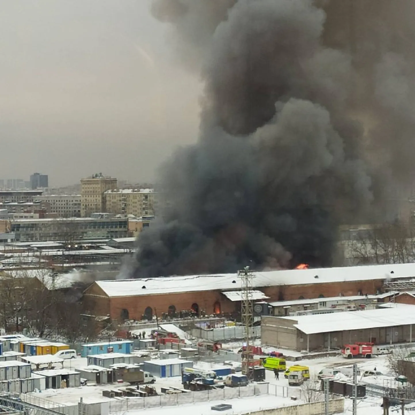 Пожар в Москве
