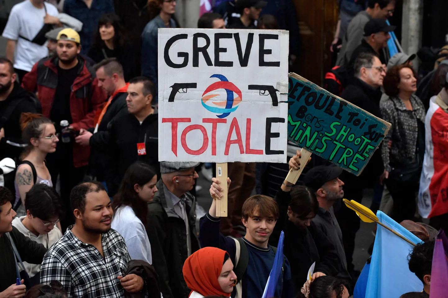 Protests Parīzē.