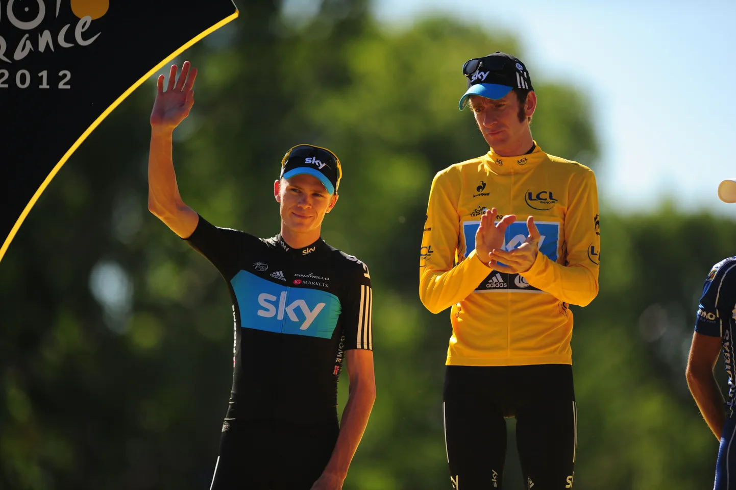 Bradley Wiggins ja Chris Froome.
