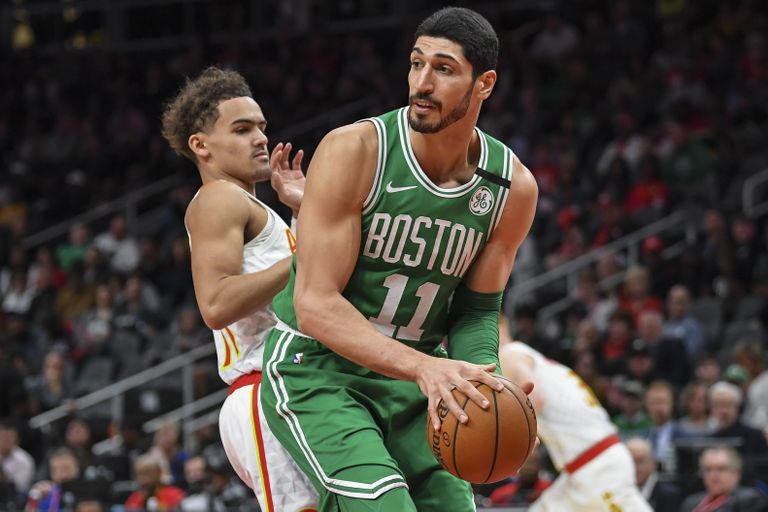 Boston Celticsi keskmängija Enes Kanter (11) käesoleva veebruaris Atlanta Hawksi vastu.