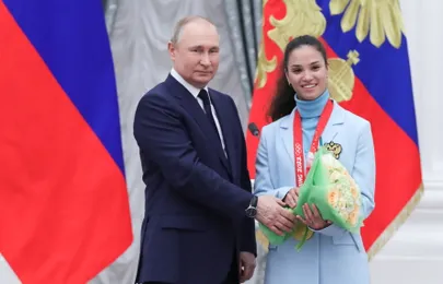 Vladimir Putin ja Veronika Stepanova.