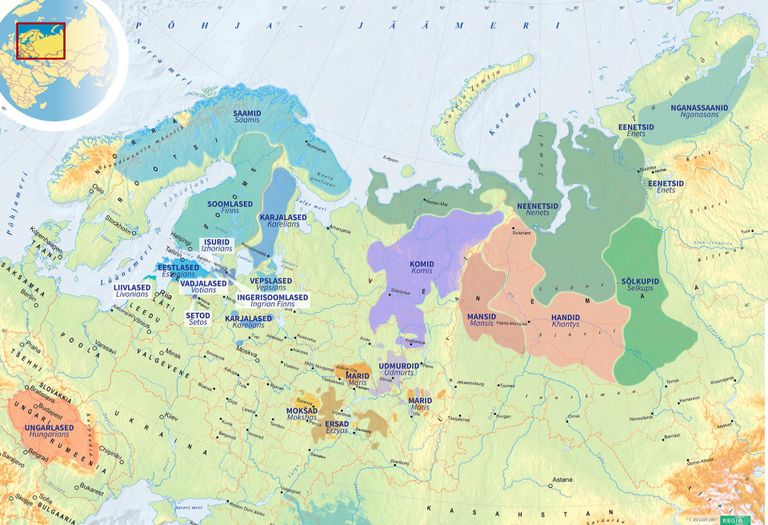 Soome-ugri rahvaste kaart