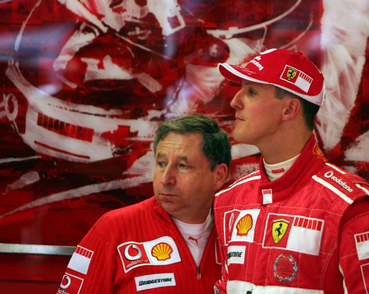 Jean Todt (vasakul) koos Michael Schumacheriga