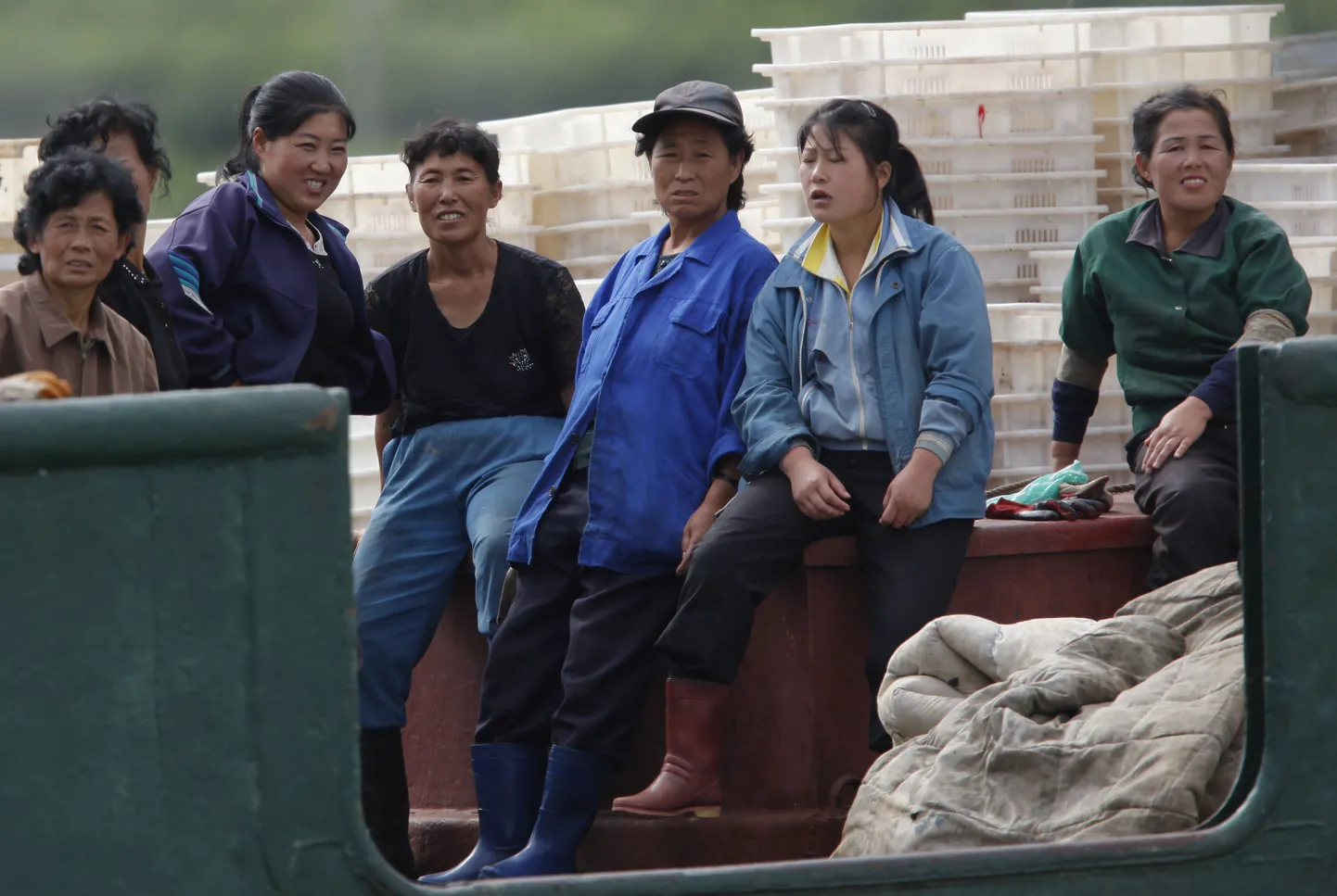 Põhja-Korea töölised.