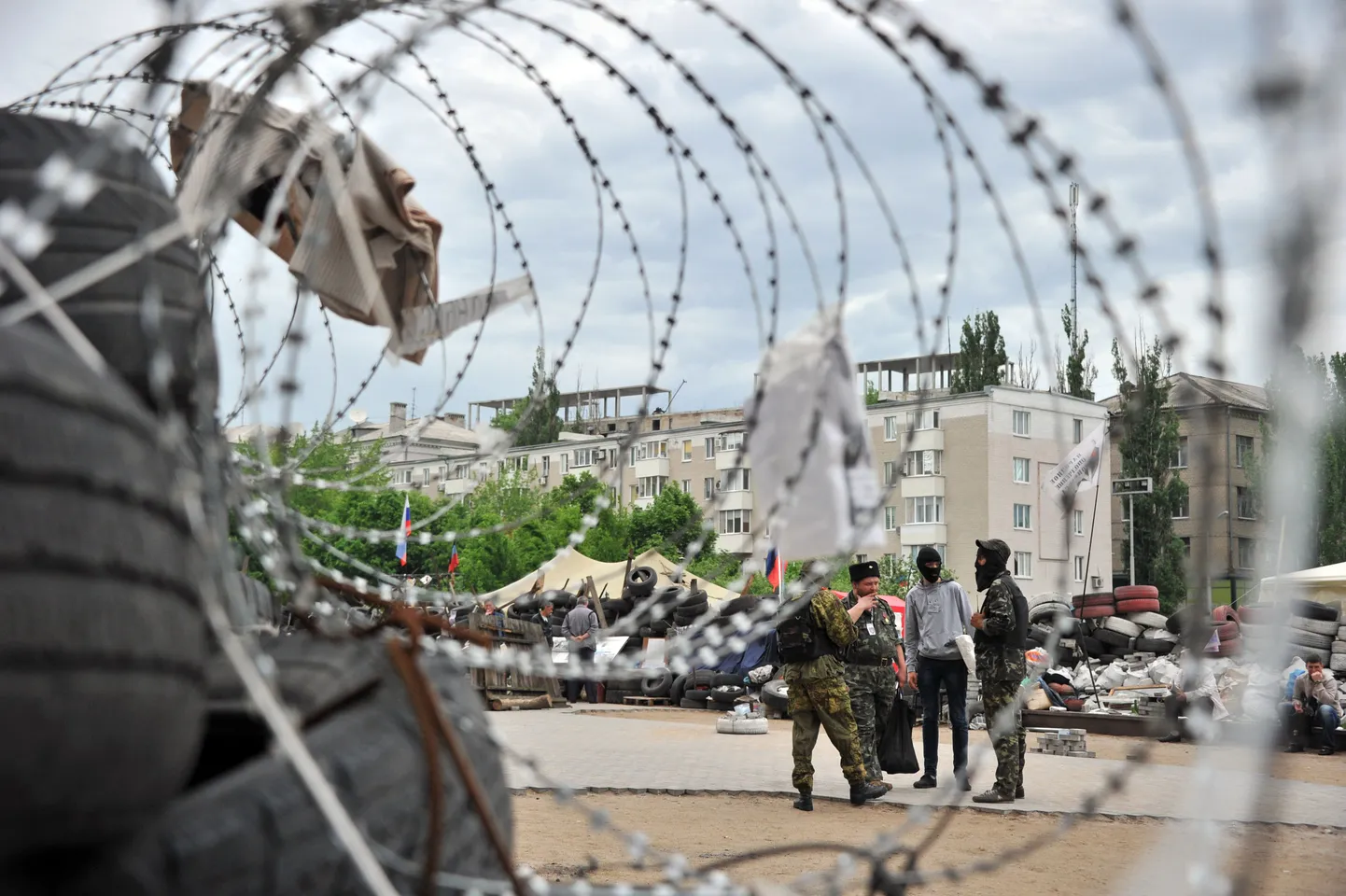 Venemeelsed mässulised Donetskis.
