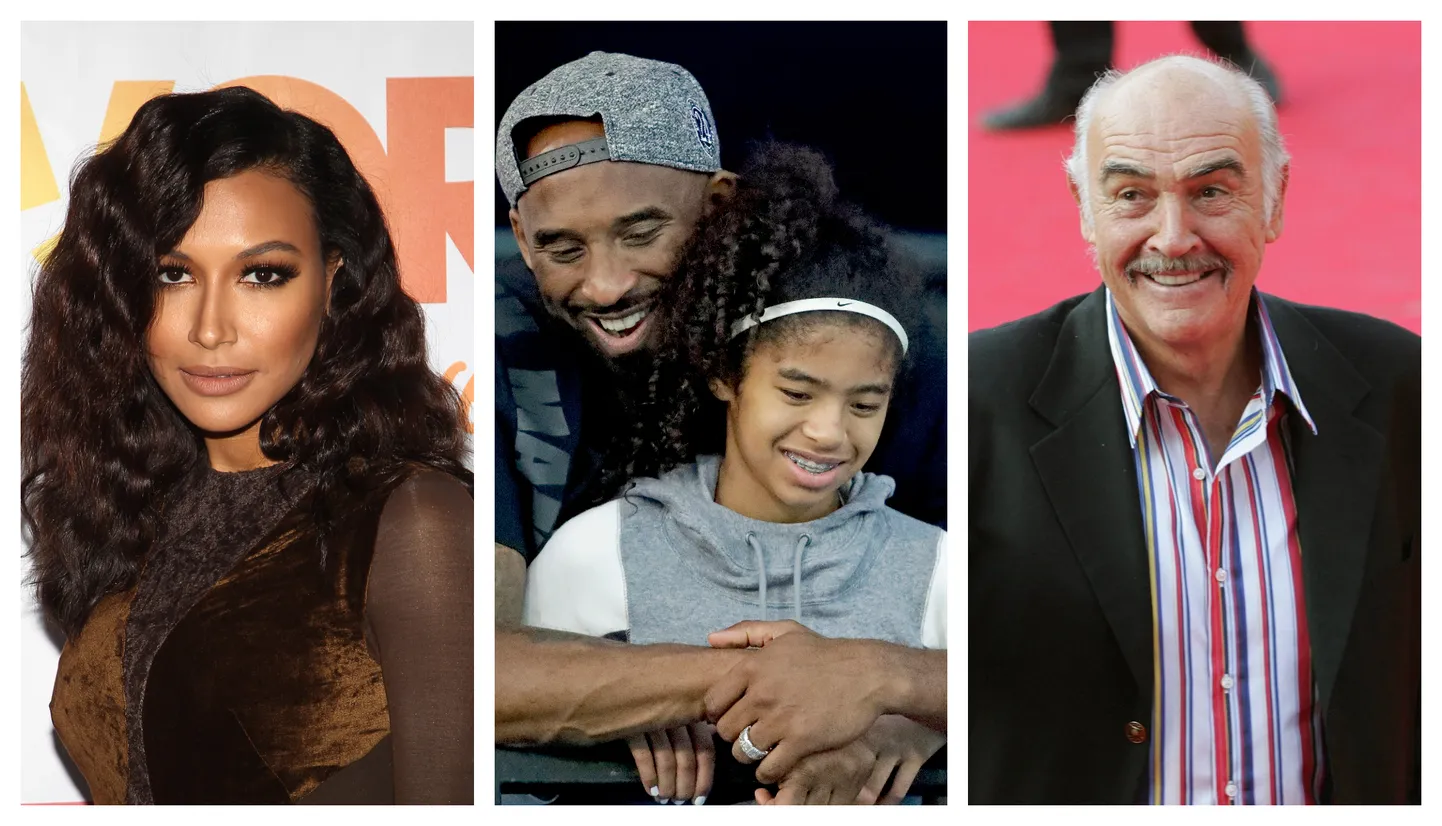 Vasakult: Naya Rivera, Kobe Bryant koos tütre Giannaga ja sir Sean Connory.