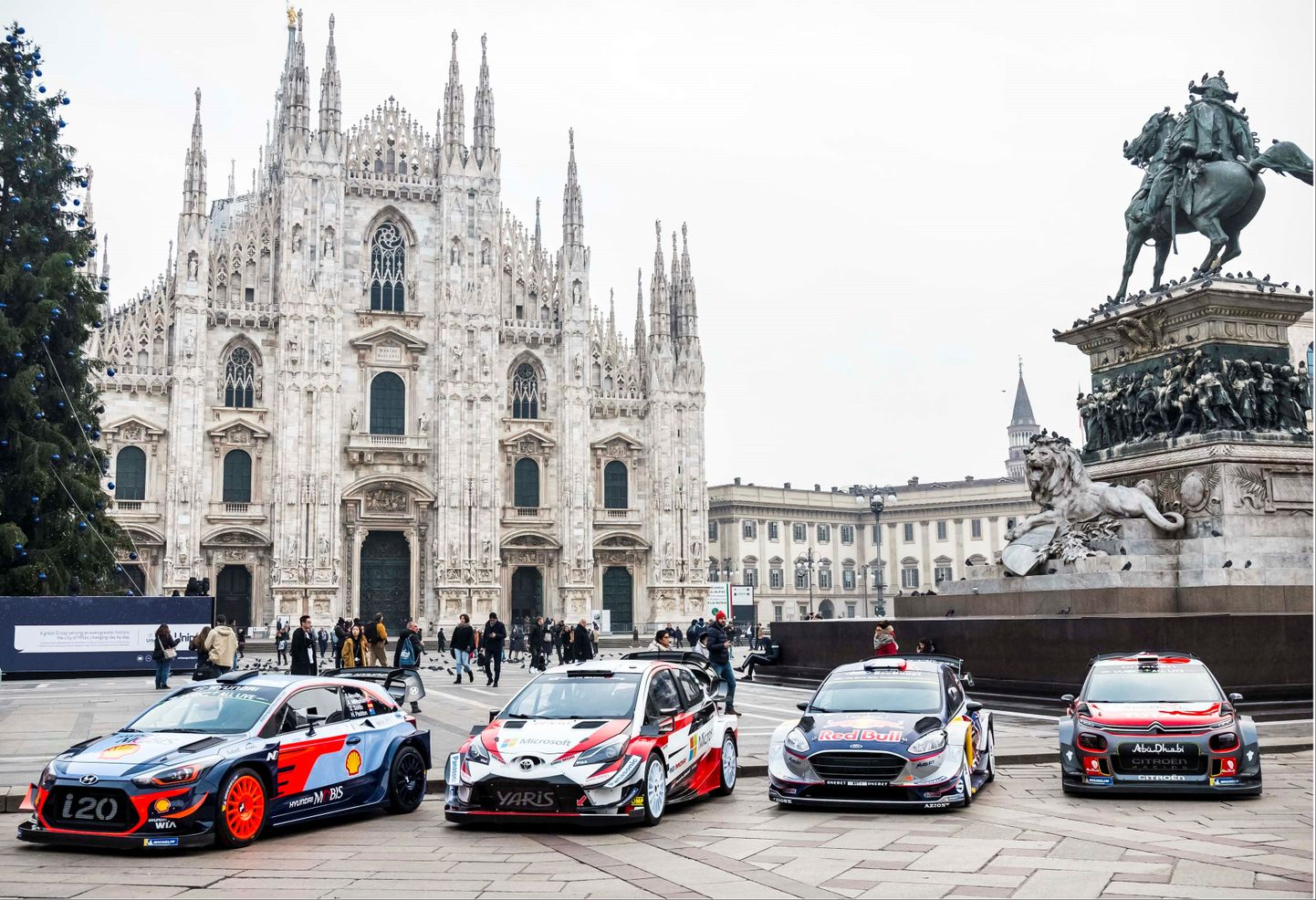 Гоночные машины участвующие в Кубке мира по ралли будут показаны в рамках мирового турне в эти выходные в Милане. В Эстонию промотур заглянет следующим летом
