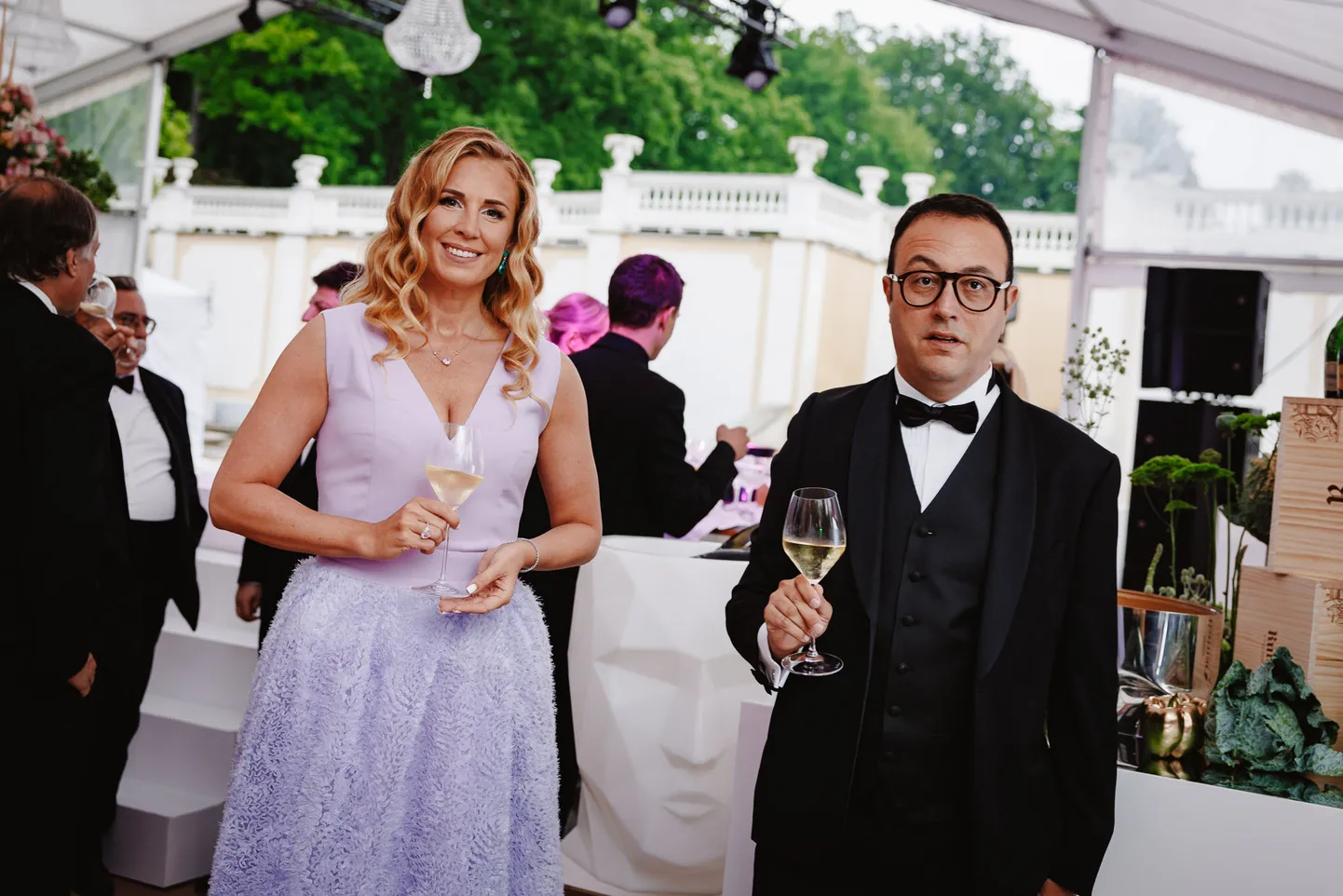 Colonna Heategevusfondi juhatuse liikmed Roberto de Silvestri ja Triinu Reinold-Bucheton.