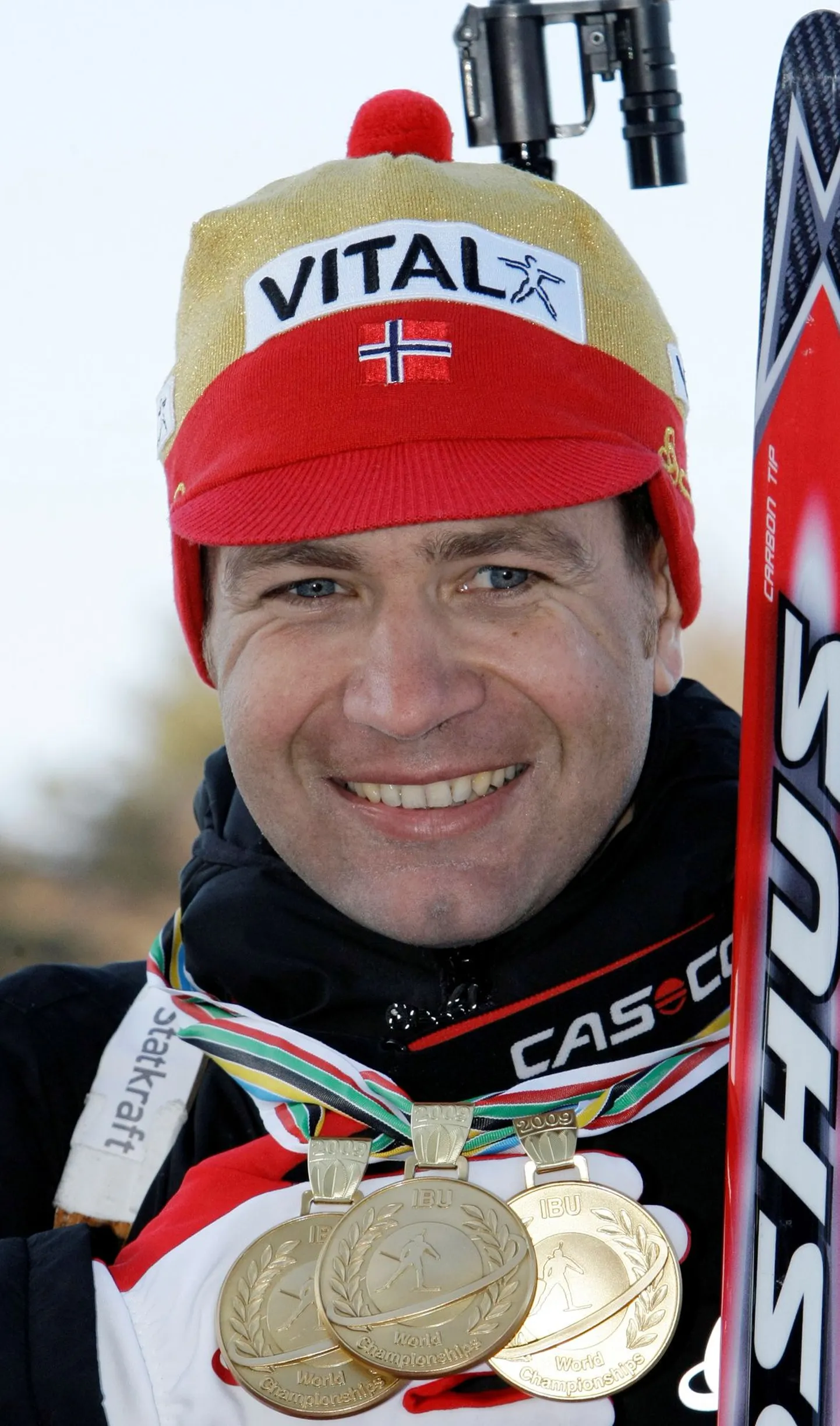 Ole Einar Björndalen Pyeongchangis võidetud kolme kuldmedaliga.