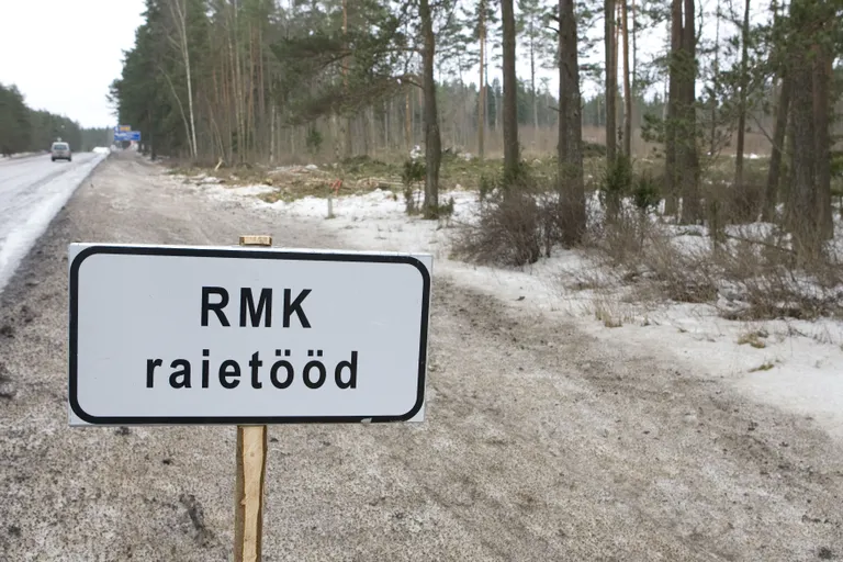 RMK teostatud lageraie Viljandi maantee ääres. / Mihkel Maripuu