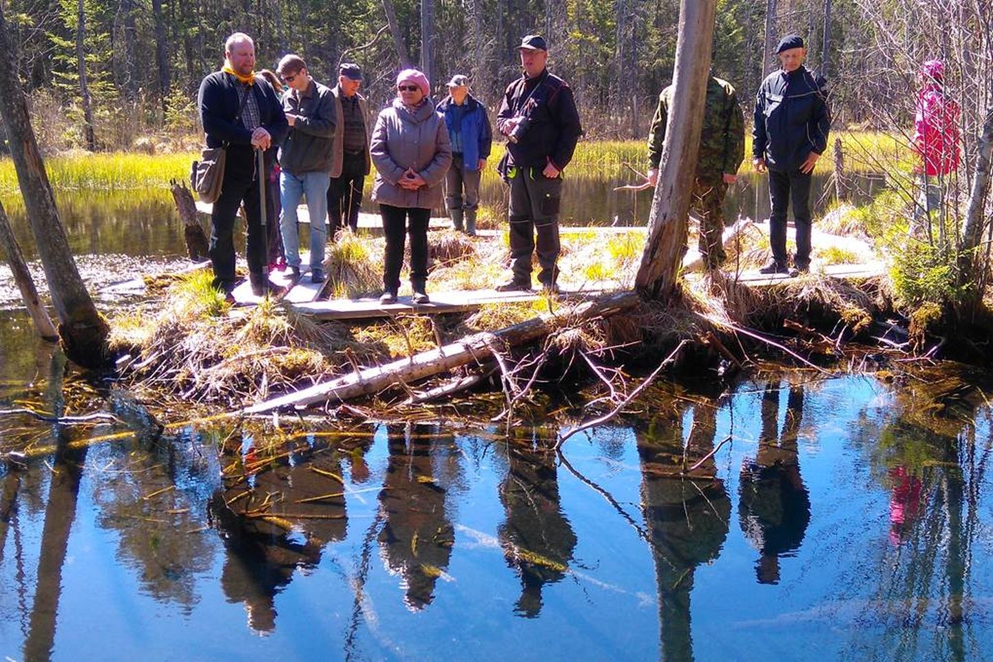 2017. aasta looduskaitsekuu matkasellid Järvamaal Võlingi oja ääres loodust nautima.