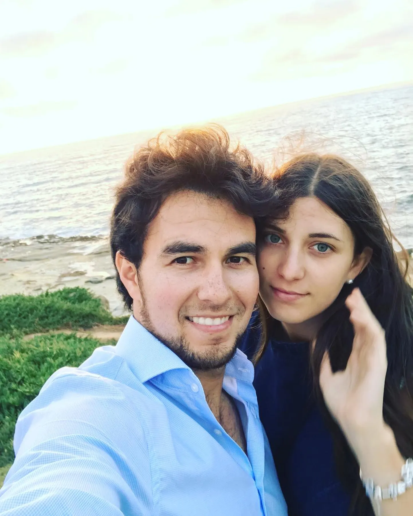 Sergio Perez võttis elukaaslase Carola naiseks.