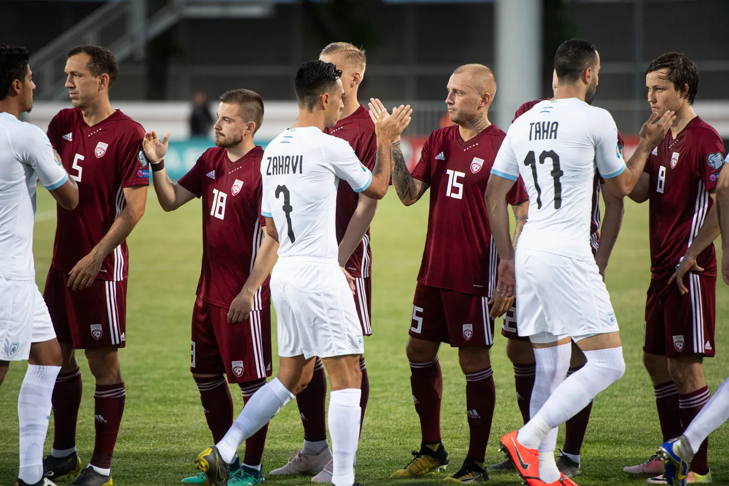 Foto: EČ kvalifikācijas turnīra spēle futbolā: Latvija - Izraēla