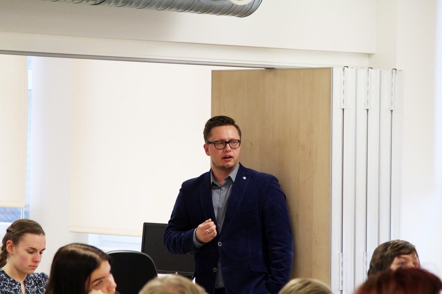 Paide riigigümnaasium tutvustas end õpilastele ja vanematele, direktor Urmo Reitav