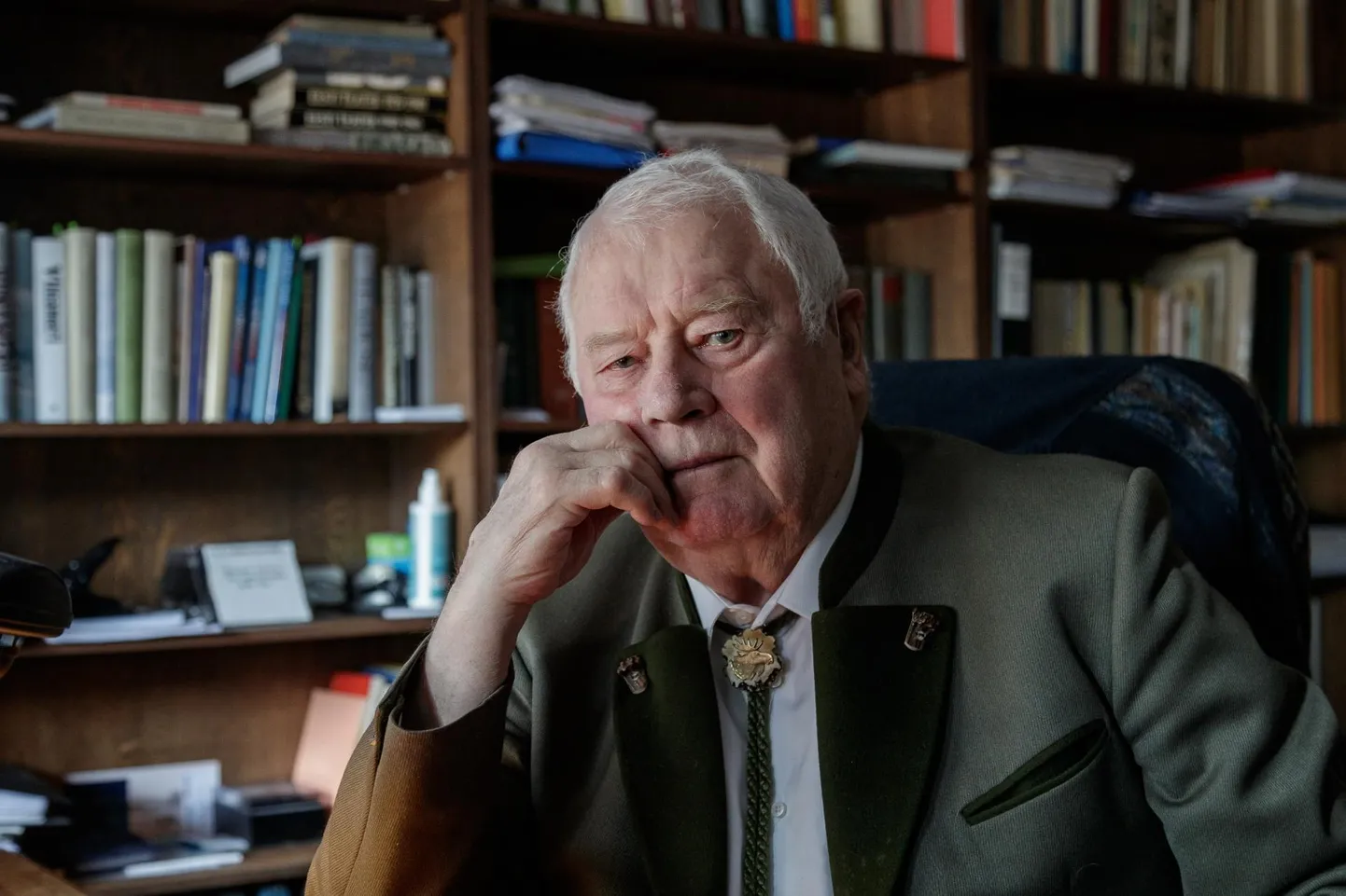 Ajaloolane Raimo Pullat oma Tallinna kodus 2021. aastal.