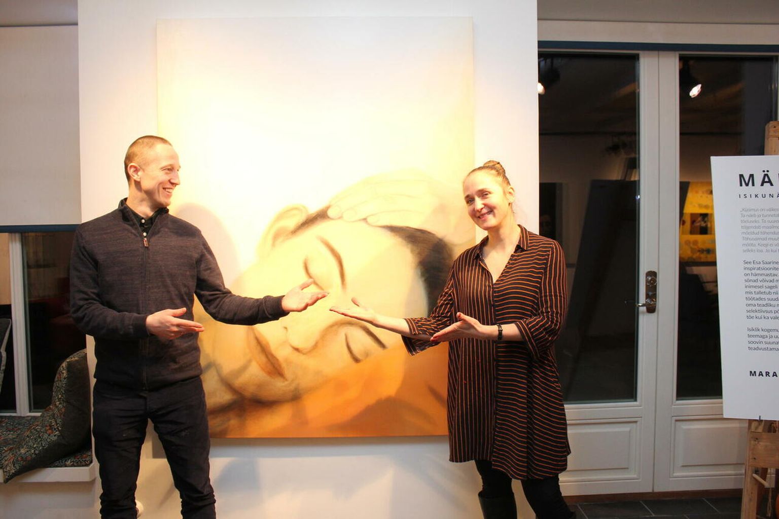 Nestori ja Mara Ljutjuk möödunud pühapäeval Esna galeriis näituse "Mälu" avamisel.