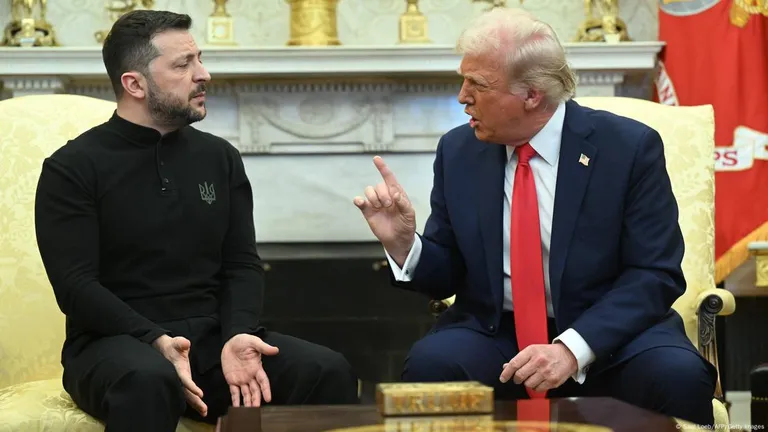 Во время словесной перепалки Владимира Зеленского и Дональда Трампа в Белом доме